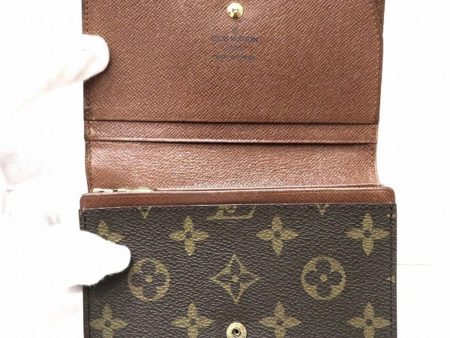 LOUIS VUITTON Monogram Portomone Bie Tresor M61730 Wallet Bifold Women s on Sale