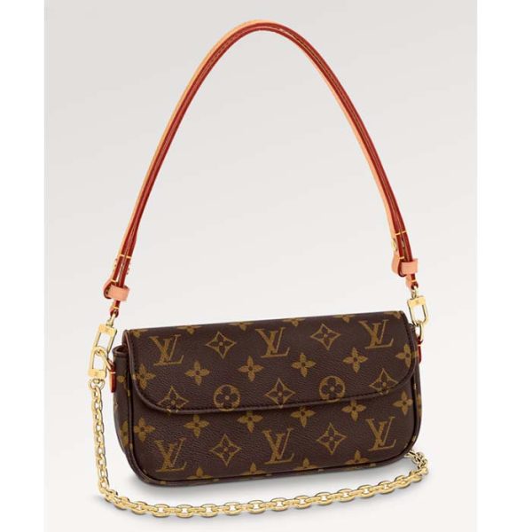 Louis Vuitton Women LV Wallet On Chain Ivy Brown Monogram Coated Canvas on Sale