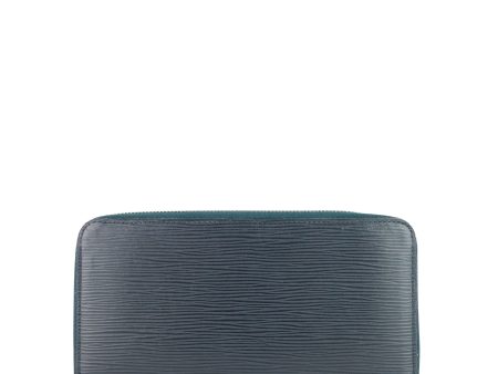 LOUIS VUITTON Zippy Navy Blue Epi Leather Organizer Wallet Hot on Sale