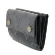 LOUIS VUITTON Trifold Wallet Discovery Compact W Snap Monogram Eclipse Reverse M45417 Men s Billfold Online