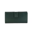 Gucci Women s Wallet Leather Large Check Book Forest Green 231843 Online Sale