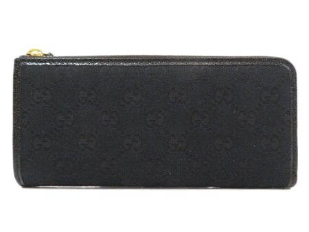 Gucci 268917 GG Outlet Round Zipper Long Wallet Canvas Unisex GUCCI Online Sale