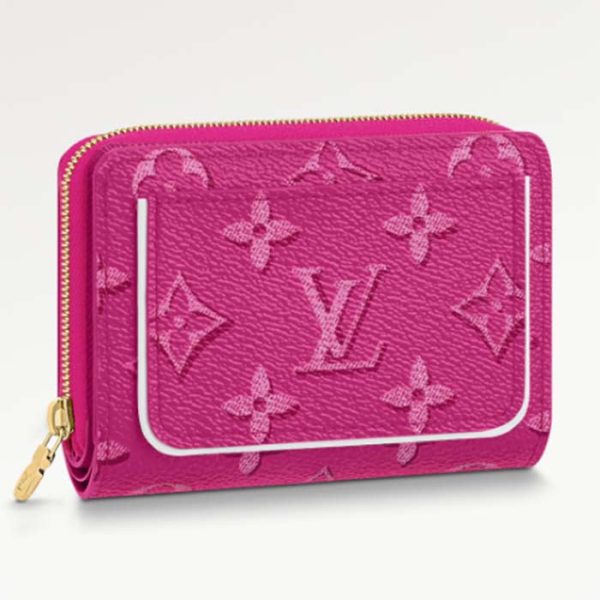 Louis Vuitton LV Women Lou Wallet Fall For You Fuchsia Pink Monogram Coated Canvas Online Hot Sale