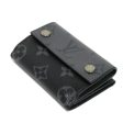 LOUIS VUITTON Trifold Wallet Discovery Compact W Snap Monogram Eclipse Reverse M45417 Men s Billfold Online