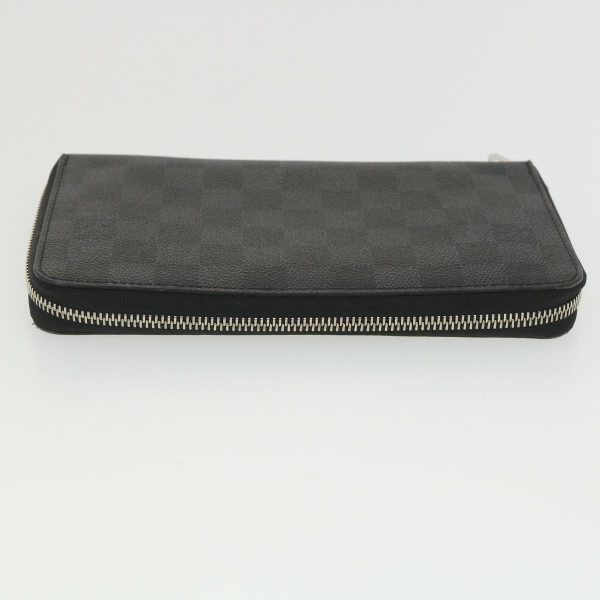 LOUIS VUITTON Damier Graphite Zippy Organizer Long Wallet N63077 LV Auth 38242 Hot on Sale