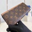 Louis Vuitton LV Unisex Sarah Wallet Monogram Reverse Coated Canvas Cowhide Leather Online Sale