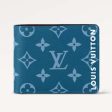 Louis Vuitton LV Unisex Slender Wallet Atlantic Blue Monogram Coated Canvas on Sale