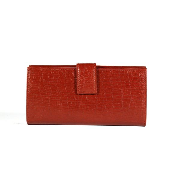 Gucci Women Burgundy Texture Calf-Skin leather Wallet (GGWAL3000) on Sale