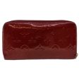 Louis Vuitton Monogram Vernis Zippy Wallet Rouge Grunadine M93058 LV Auth 47416 For Discount