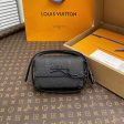 Louis Vuitton LV Unisex Steamer Wearable Wallet Black Embossed Cowhide Leather For Discount