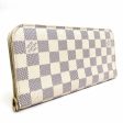 LOUIS VUITTON Bifold Long Wallet Damier Azur Portefeuille Unsolit Canvas Azure Ladies N63072 e55795a Cheap