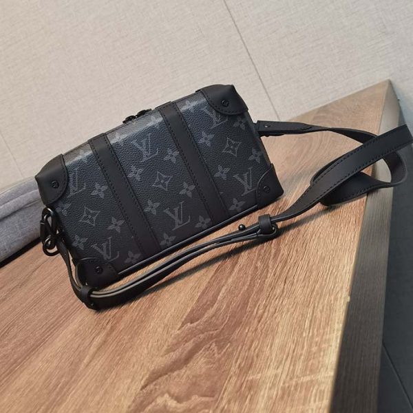 Louis Vuitton LV Unisex Soft Trunk Wearable Wallet Black Monogram Eclipse Coated Canvas Online Sale