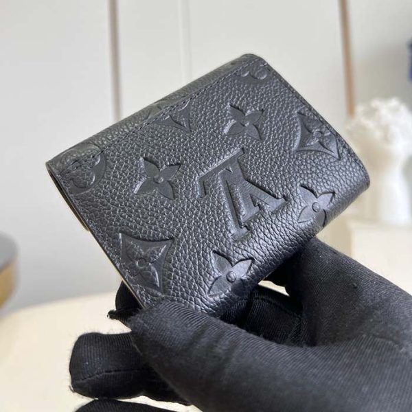 Louis Vuitton LV Unisex Zoe Wallet Monogram Empreinte Embossed Supple Grained Cowhide Leather Black Noir Fashion