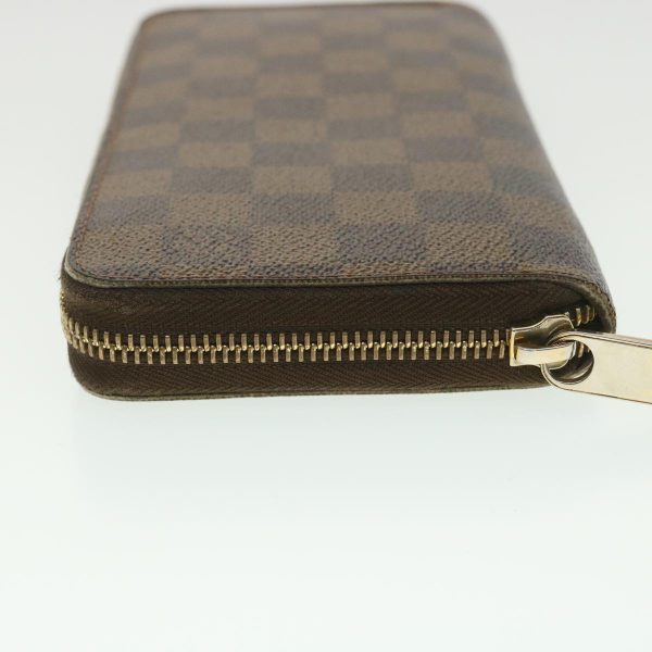 LOUIS VUITTON Damier Ebene Zippy Wallet Long Wallet N41661 LV Auth 38366 Cheap