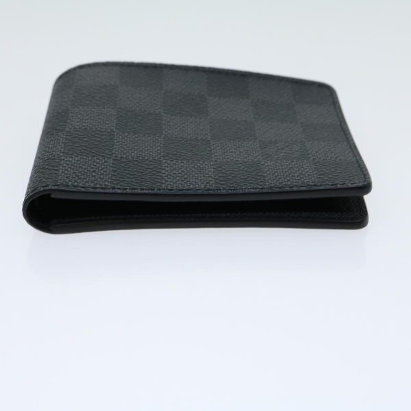 LOUIS VUITTON Damier Graphite Portefeuille Slender Wallet N63261 LV Auth 31031A Supply