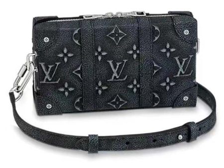 Louis Vuitton LV Unisex Soft Trunk Wearable Wallet Black Charcoal Cowhide Leather Sale