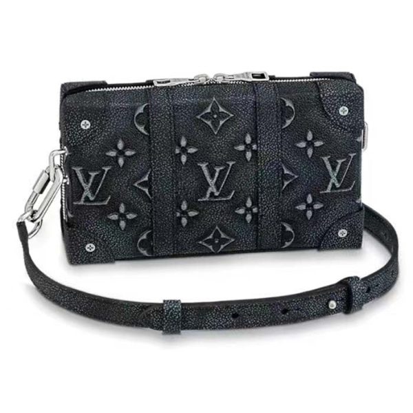 Louis Vuitton LV Unisex Soft Trunk Wearable Wallet Black Charcoal Cowhide Leather Sale