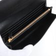 Black Large Saffiano Metal Leather Wallet Cheap