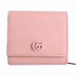 Gucci leather double G medium folio compact wallet pink Hot on Sale