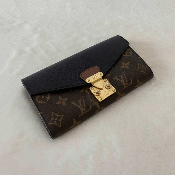 Louis Vuitton Monogram Noir Pallas Wallet For Sale