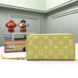 Louis Vuitton LV Unisex Zippy Wallet Yellow Monogram Empreinte Embossed Supple Grained Cowhide Supply