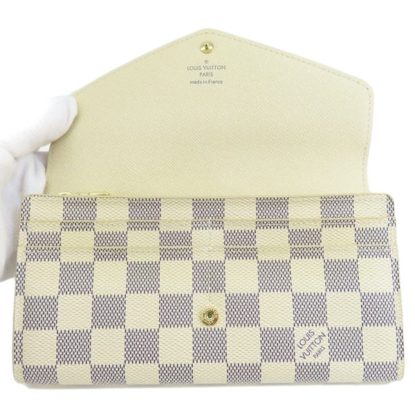 LOUIS VUITTON N63208 Portefeuille Sarah Damier Azur Long Wallet Canvas Women s Online Hot Sale