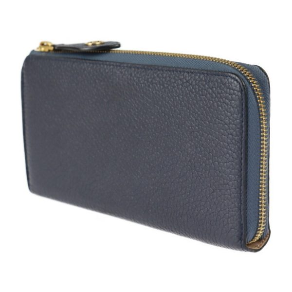 LOUIS VUITTON Portefeuille Comet Long Wallet M68582 Taurillon Leather Blue Marine Gold Metal Fittings L-shaped Zipper Japan Limited Sale on Sale