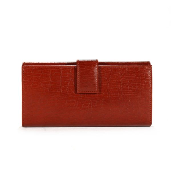 Gucci Women s Wallet large leather Checkbook style Burgundy 231841 Supply