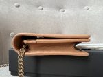 Gucci Rose Beige Soho Chain Wallet on Sale