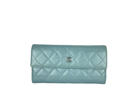 Wallet Patent Blue SHW Online Hot Sale