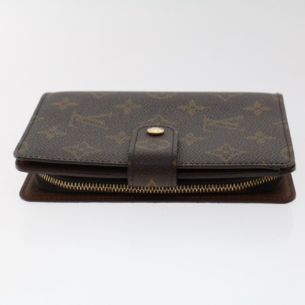 LOUIS VUITTON Monogram Porte Papier Zip Wallet M61207 LV Auth 49468 For Cheap