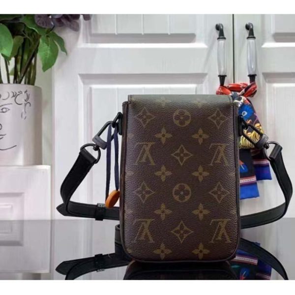 Louis Vuitton LV Unisex S-Lock Vertical Wearable Wallet Radiant Sun Monogram Macassar Coated Canvas Online Hot Sale