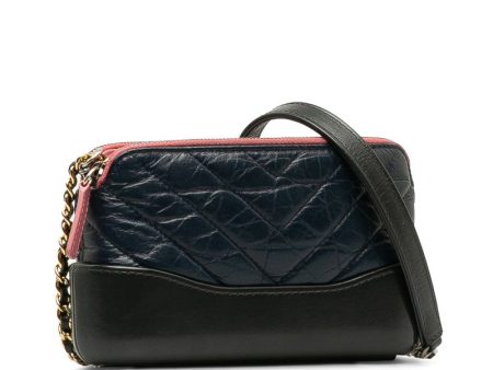 Chanel Quilted Leather Gabrielle Wallet on Chain Leather Shoulder Bag in Good condition Cheap