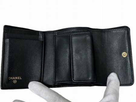 Chanel CC Matelasse Boy Flap Wallet  Leather Short Wallet in Good condition Hot on Sale