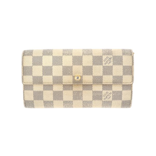 LOUIS VUITTON Wallet in White Canvas For Discount