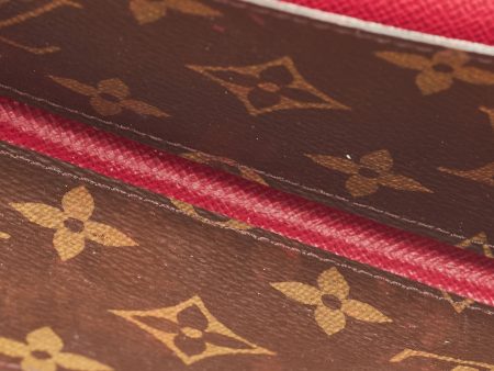 LOUIS VUITTON Fuchsia Monogram Canvas Emilie Wallet Discount