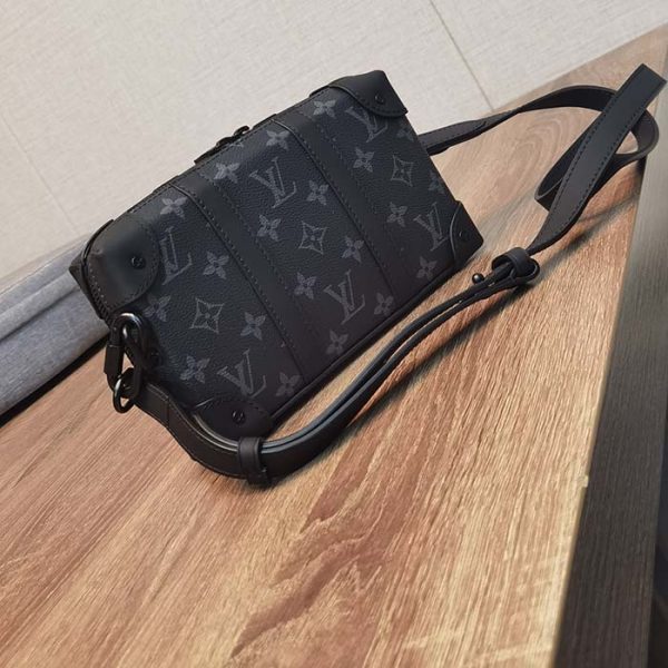 Louis Vuitton LV Unisex Soft Trunk Wearable Wallet Black Monogram Eclipse Coated Canvas Online Sale