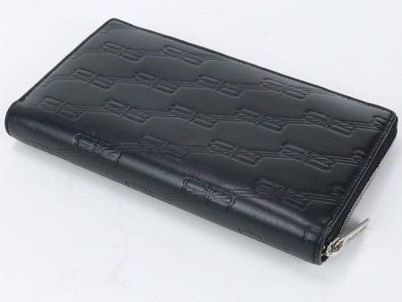 BALENCIAGA 717787 Long Wallet Continental Ucolet Calfskin black Men(unisex) Hot on Sale