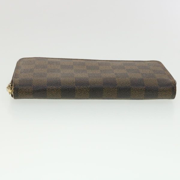 LOUIS VUITTON Damier Ebene Zippy Wallet Long Wallet N41661 LV Auth 38366 Cheap