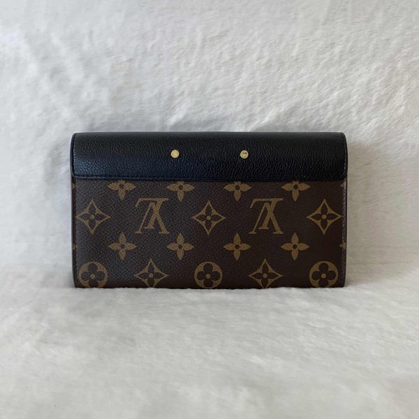 Louis Vuitton Monogram Noir Pallas Wallet For Sale