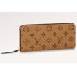 Louis Vuitton LV Unisex Clémence Wallet Brown Monogram Reverse Coated Canvas Online Sale