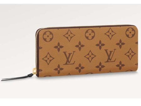 Louis Vuitton LV Unisex Clémence Wallet Brown Monogram Reverse Coated Canvas Online Sale