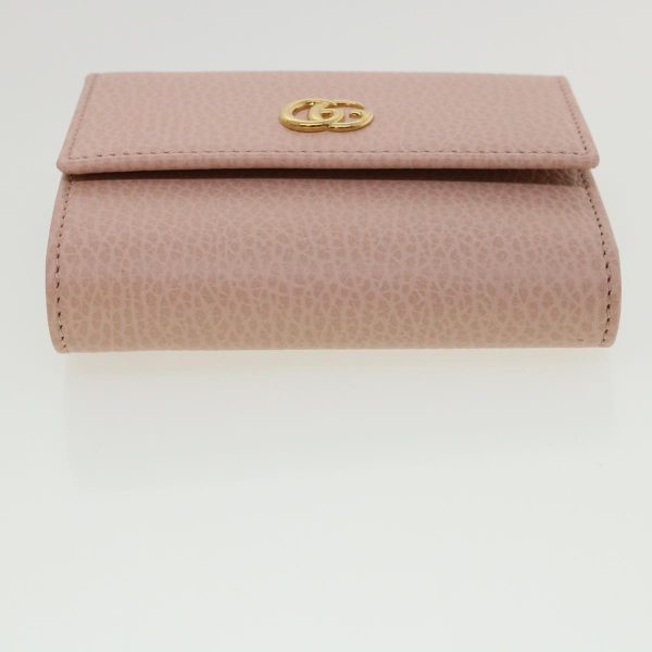 GUCCI GG Marmont Wallet Leather Pink 546584 Auth ki2633 Online