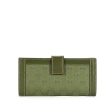 Gucci Women s Wallet GG logo fabric & leather Green 231839 For Discount