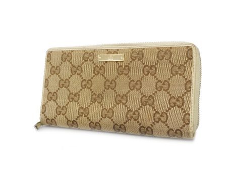 Gucci Long Wallet GG Canvas 112724 Beige Ivory Supply