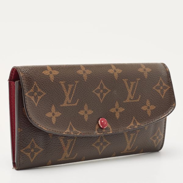 LOUIS VUITTON Fuchsia Monogram Canvas Emilie Wallet Discount