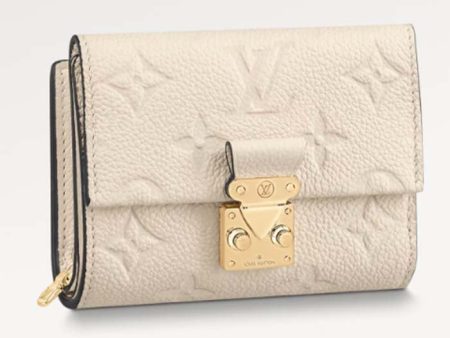 Louis Vuitton LV Unisex Métis Compact Wallet Crème Beige Monogram Empreinte Embossed Supple Grained Cowhide Leather Cheap