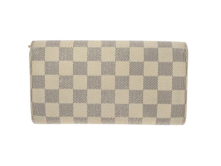 LOUIS VUITTON Wallet in White Canvas For Discount