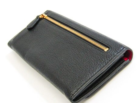 Prada Women s Leather Long Wallet (bi-fold) Black Supply