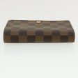 LOUIS VUITTON Damier Ebene Portefeuille Tresor Bifold Wallet N61736 Auth 35561 Sale